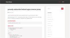 Desktop Screenshot of peterkieser.com